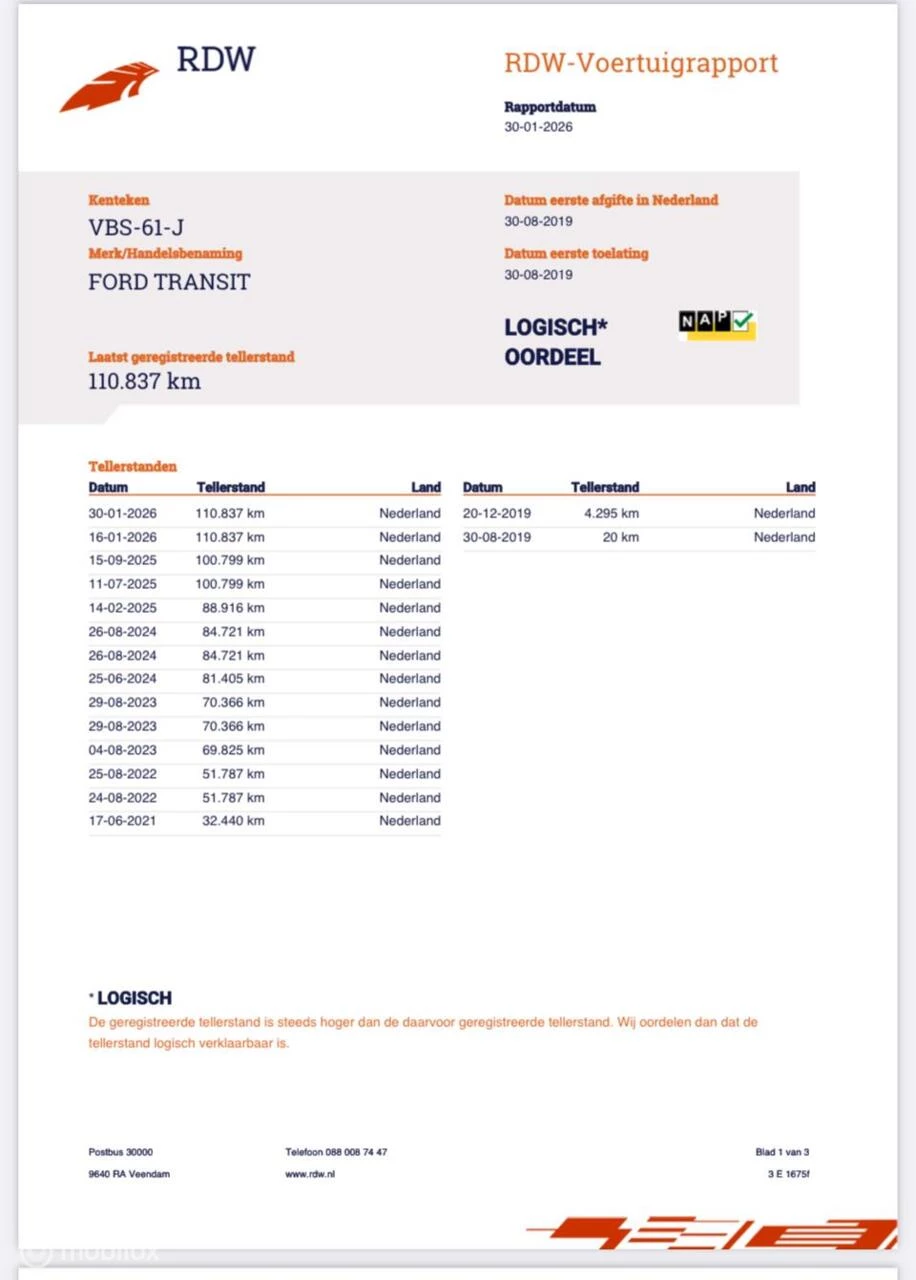 Hoofdafbeelding Ford Transit