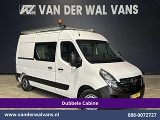 Opel Movano 2.3 Turbo 150pk L2H2 Dubbele Cabine Inrichting Euro6 Airco | Imperiaal | 2500kg Trekhaak | Camera | Navigatie 5-Zits, LED, Cruisecontrol, Parkeersensoren
