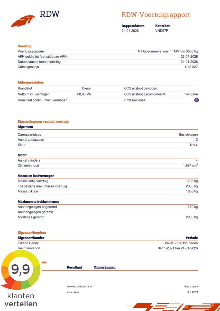 Hoofdafbeelding Renault Trafic