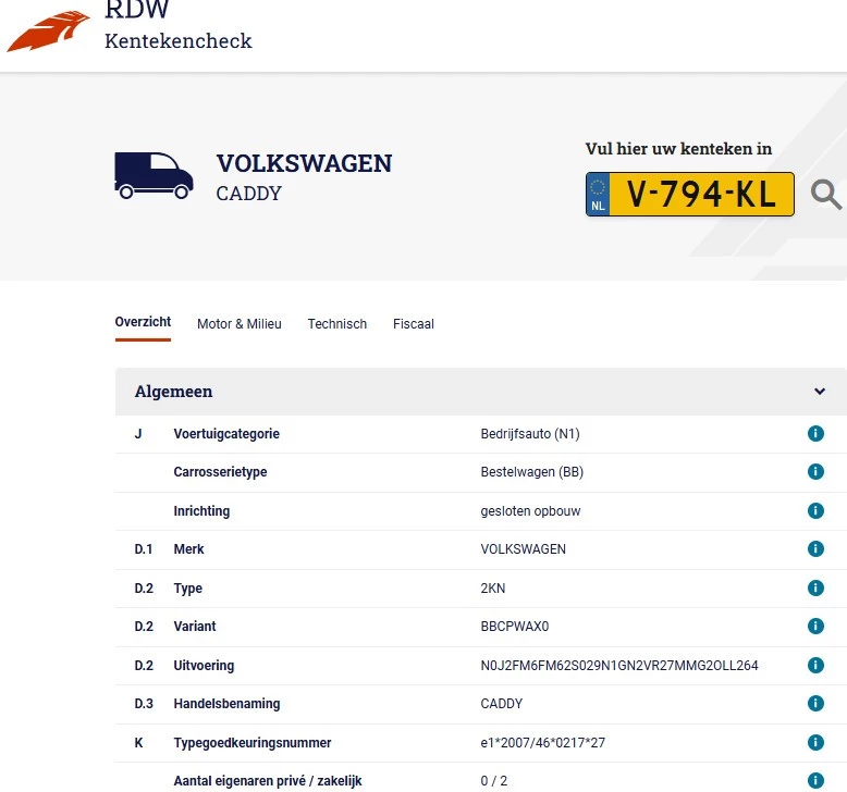 Hoofdafbeelding Volkswagen Caddy