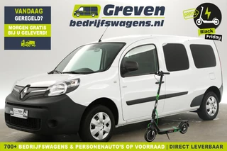 Renault Kangoo Z.E. L2H1 Huur-Accu Gratis E-Step! | 33 kWh Elektrisch | Automaat | Airco Navigatie PDC Elektrpakket