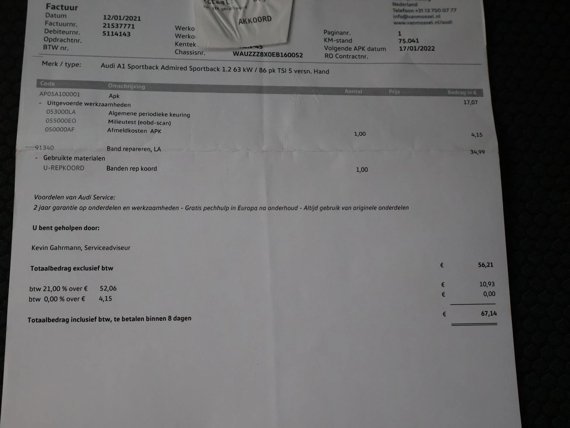Hoofdafbeelding Audi A1 Sportback