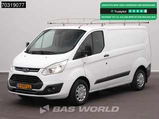 Ford Transit Custom 105pk L1H1 Trekhaak Navi Airco Cruise Camera Parkeersensoren v+a Imperiaal APK 02-2027 Euro6 L1 Kompakt Airco Trekhaak Cruise control