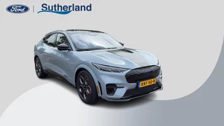 Ford Mustang Mach-E GT Extended AWD 91 kWh | Voorraad | California Special | Panoramadak (vast) en warmtewerende voorruit | Glacier Grey (Premium Metallic)