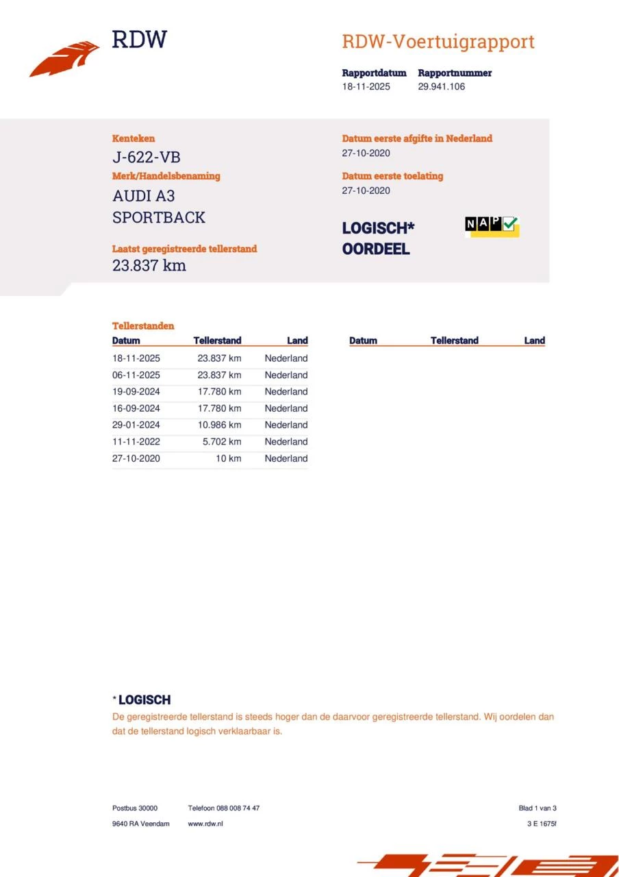 Hoofdafbeelding Audi A3