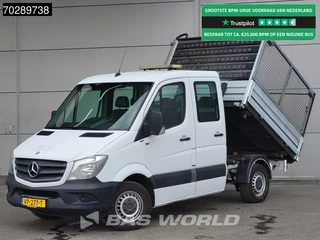 Mercedes Sprinter 310 CDI Automaat 3 zijdige Kipper Dubbe Cabine Trekhaak Tipper Benne Open laadbak Airco Trekhaak