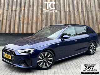 Audi A4 Avant 35 TFSI S-line Automaat | Panoramadak | Adaptieve cruise control | Grootlicht assistentie| Afgevlakt stuurwiel | Climate control | Getint glas | Zwart optiek | Parkeersensoren voor en achter