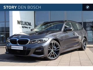 BMW 3 Serie 330e Touring High Executive M Sport Automaat / Panoramadak / Trekhaak / Sportstoelen / Achteruitrijcamera / LED / Parking Assistant / Stoelverwarming