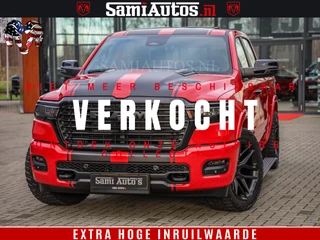Dodge Ram Pick-Up 2025 NIGHT PREMIUM | BOM VOL + 14.4 INCH SCHERM + LUCHTVERING + HUD | HURRICANE 420PK 636 Nm | PRIJS MET LPG EN COVER EN GARANTIE | DUBBELE CABINE | PICK UP | 5 PERSOONS | DC | GRIJSKENTEKEN | PR4 FLAME RED | VOORRAAD NR 2234 - 4995