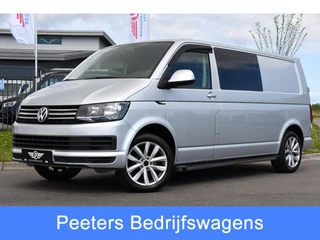 Volkswagen Transporter 2.0 TDI L2H1 DC PB Edition Cruise, Sensoren, Airco, 102PK Trekhaak, Dubbel Cabine, Uniek!