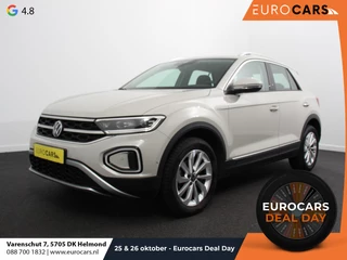 Volkswagen T-Roc 1.5 TSI 150pk DSG Style Edition Navigatie Apple Carplay/Android Auto Camera Parkeersensoren Adaptive Cruise Control Dodehoek Assistent Elektrische achterklep Stoel- en stuurverwarming Full Led Climate Control Lichtmetalen velgen