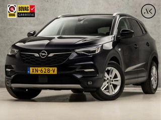 Opel Grandland X 1.2 Turbo Sport (APPLE CARPLAY, GROOT NAVI, LEDER, CAMERA, STUUR/STOELVERWARMING, SPORTSTOELEN, KEYLESS, CRUISE, GETINT GLAS, NIEUWSTAAT)