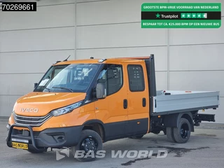 Iveco Daily 35C21 3.0 210PK Black Edition 2025model Dubbel Cabine Open laadbak 3.5t Trekhaak CarPlay ACC LED Pritsche Pickup Airco Dubbel cabine Trekhaak