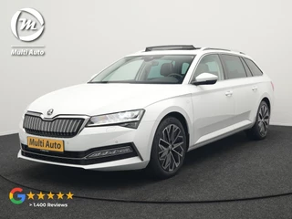 Škoda Superb Combi 1.4 TSI iV Laurin & Klement Plug In Hybrid 218pk Dealer O.H PHEV | Trekhaak Af Fabriek | Panodak | Adaptive Cruise | Lederen Sportstoelen Memory & Massage | Canton Audio | Apple Carplay | Keyless | Blis | Navigatie | Stoelen & Stuur Verwarmd | Virtual