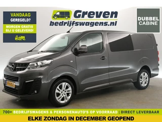 Opel Vivaro 2.0 TDI L3H1 150PK Dubbele Cabine 6 Persoons Airco Camera Cruise Carplay PDC Navi Head-Up LED 17"LMV