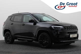 Jeep Compass 4xe 240 Plug-in Hybrid Electric S Leer, Virtual Cockpit, Camera, Stuur-/Stoelverw., Apple Carplay, ACC, 19"