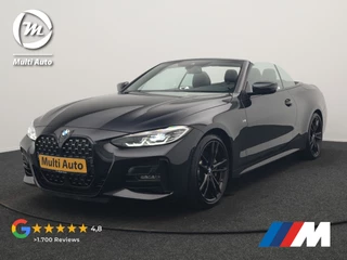 BMW 4 Serie Cabrio 430i M Sport 245pk Dealer O.H. | Adaptief Onderstel | Nekverwarming | Camera | Lederen Sportstoelen Memory & Verwarmd | Hifi Audio | Sfeerverlichting | Stuur Verwarmd | 19"L.M | Blis | Apple Carplay | Navigatie | DAB |