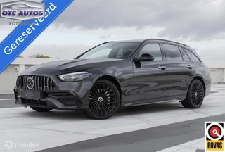 Mercedes C-klasse Estate 300E AMG-Line - C63 AMG LOOK - TREKHAAK- 360 CAMERA - ELEKTRISCHE STOELEN - STOEL-STUUR VERWARMING -