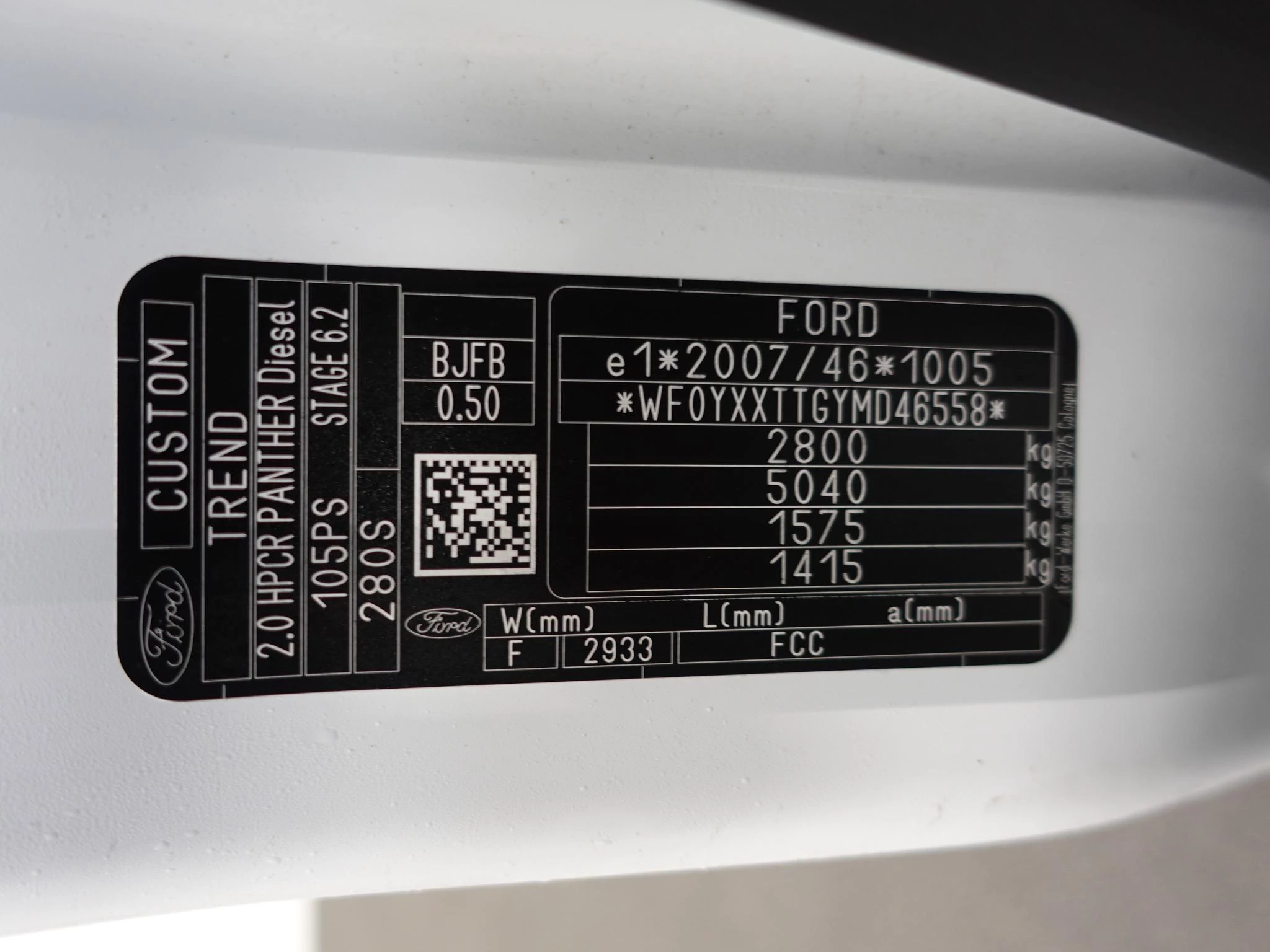 Hoofdafbeelding Ford Transit Custom