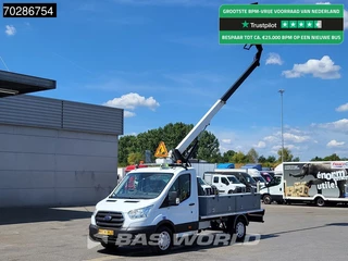 Ford Transit 130pk Hoogwerker 11meter Werkhoogte Trekhaak Airco Cruise Euro6 Nacelle Arbeitsbühne 1Personen Trekhaak Cruise control