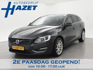 Volvo V60 2.4 D6 AWD PLUG IN HYBRID SUMMUM + NW AIRCOPOMP | TREKHAAK 1800 kg | LEDER