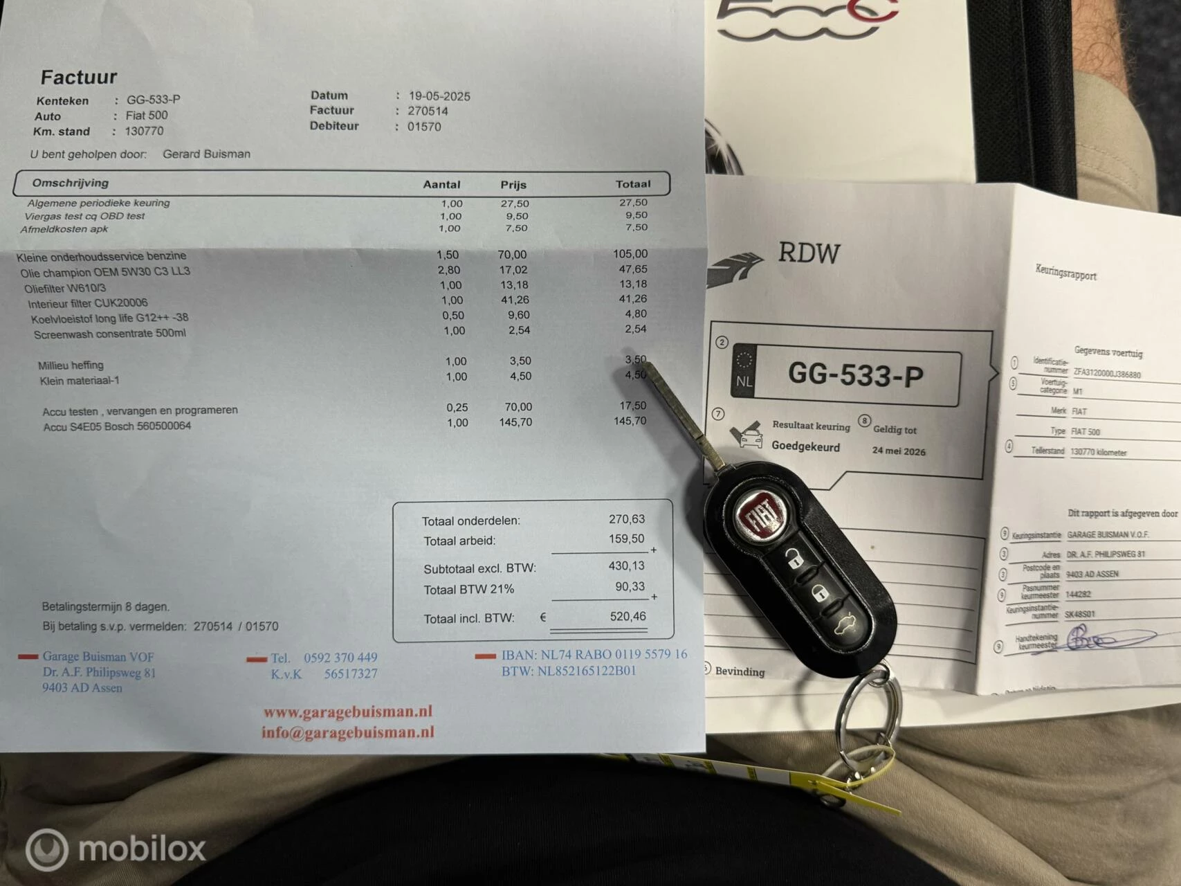 Hoofdafbeelding Fiat 500
