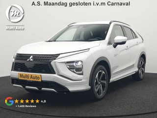 Mitsubishi Eclipse Cross 2.4 Intense+ Plug In Hybrid 188pk Dealer O.H. PHEV | Adaptive Cruise | 360 Camera | Lederen Sportstoelen & Stuur Verwarmd | Apple Carplay | Navigatie | Blis | Keyless | DAB |