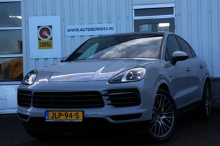 Hoofdafbeelding Porsche Cayenne Porsche Cayenne Coupé 3.0 E-Hybrid Platinum Edition*BTW*Perfect Porsche Onderh.*1ste Eig*Krijt*PASM Luchtvering/PDCC/PDLS/Sportuitlaat/Pano/Bose/Sport Chrono/Sfeer/Stoelverw./Camera/Keyless Entry+go/Memorie/Elek. Klep/21 inch LM*