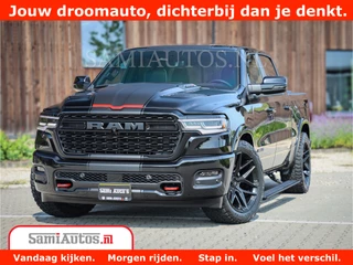 Dodge Ram 1500 Limited Night High Output 540HP 706Nm | Massage + Full Option | De Meest Luxe en Volle Pick-Up in zijn Klasse | Comfortabele Dubbele Cabine met Royale 5 Zitplaatsen | BPM vrij | Nu Leverbaar uit Voorraad | Voorraad Nr 2354 - 3380
