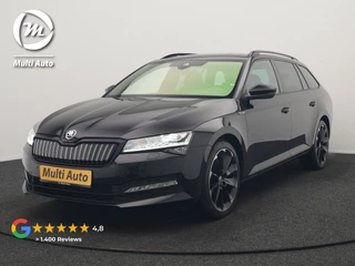 Škoda Superb Combi 1.4 TSI iV Sportline Business PHEV 218pk Dealer O.H | Trekhaak af Fabriek | Adaptive Cruise | 360 Camera | Alcantara Sportstoelen Memory & Verwarmd | 19"L.M | Keyless | Crystal LED | Plug In Hybrid |