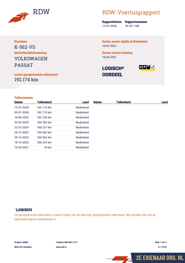 Hoofdafbeelding Volkswagen Passat