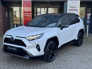 Toyota RAV4 2.5 Hybrid AWD BI-TONE APPLE/ANDROID 4S-BANDEN CAMERA CLIMA LEER EL-STOEL EL-ACHTERKLEP PARK-SENSOREN