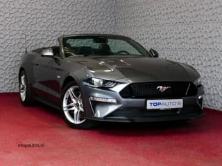 Hoofdafbeelding Ford Mustang Ford Mustang Convertible 5.0 V8 GT ✅ STOEL.VERW/KOELING ✅FABRIEKSGARANTIE NAVI CAMERA CARPLAY 06/23