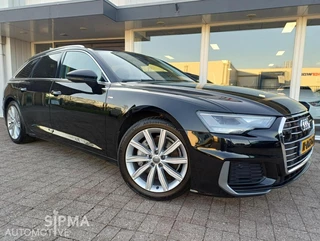 Hoofdafbeelding Audi A6 Audi A6 Avant 45 TFSI S-Line 128dkm/Trekhaak/Led/245pk/LMV