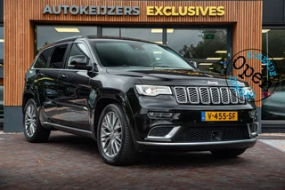 Jeep Grand Cherokee 3.0 CRD Summit Panodak Navigatie Camera Cruise Leer Memory GRIJS KENTEKEN!