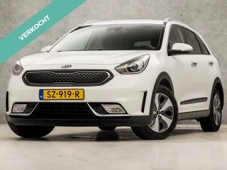 Kia Niro 1.6 GDi Hybrid DynamicLine 149Pk Automaat (APPLE CARPLAY, NAVIGATIE, CAMERA, CLIMATE, GETINT GLAS, XENON, LEDER, SPORTSTOELEN, PARKEERSENSOREN, LANE ASSIST, NIEUWE APK, NIEUWSTAAT)