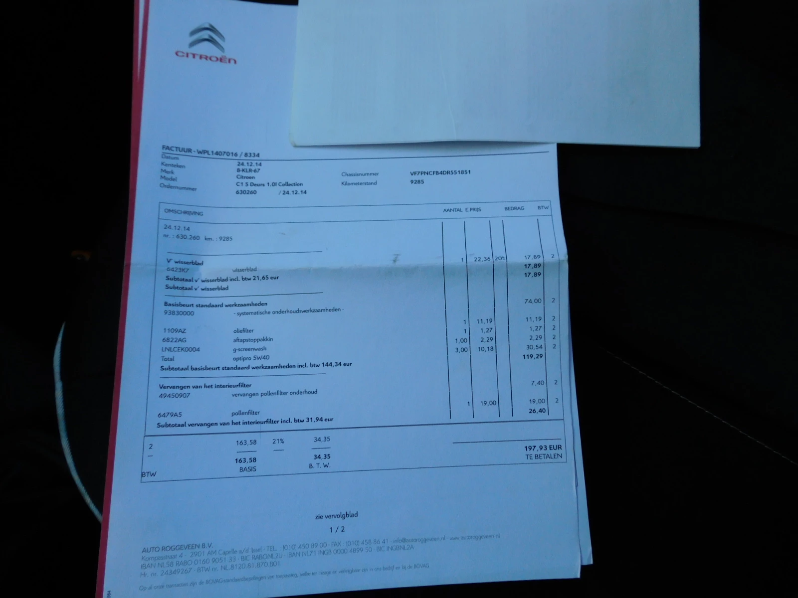 Hoofdafbeelding Citroën C1