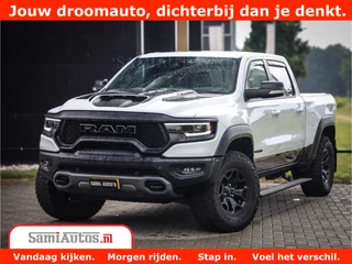Dodge Ram 1500 TRX 6.2 V8 4x4 | HellCat 611 PK | BEAST | RAM Vol | Comfortabele DC Dubbele Cabine met Royale 5 Zitplaatsen | Rode Stiksels | Hud | Black Line | DashCam | Alarm |