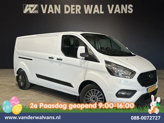 Ford Transit Custom 2.0 TDCI 131pk L2H1 Euro6 Airco | LED | Apple Carplay | Cruisecontrol | 2800kg Trekhaak Parkeersensoren, Stoelverwarming, Verwarmde voorruit, Bijrijdersbank