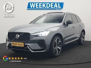 Volvo XC60 T6 AWD R-Design PHEV 350pk Dealer O.H. | Panodak | Adaptive Cruise | Camera | Lederen Sportstoelen Memory & Verwarmd | Harman / Kardon | Stuur Verwarmd | 21"L.M | Apple Carplay | Keyless | Blis | Navigatie | DAB | Plug In Hybrid