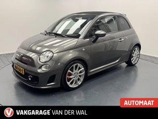Fiat 500C 1.4-16V 140PK Abarth Cabriolet Automaat-Carplay-Clima-Camera-Leder-Lm17''velgen-Parkeersensoren-Xenon
