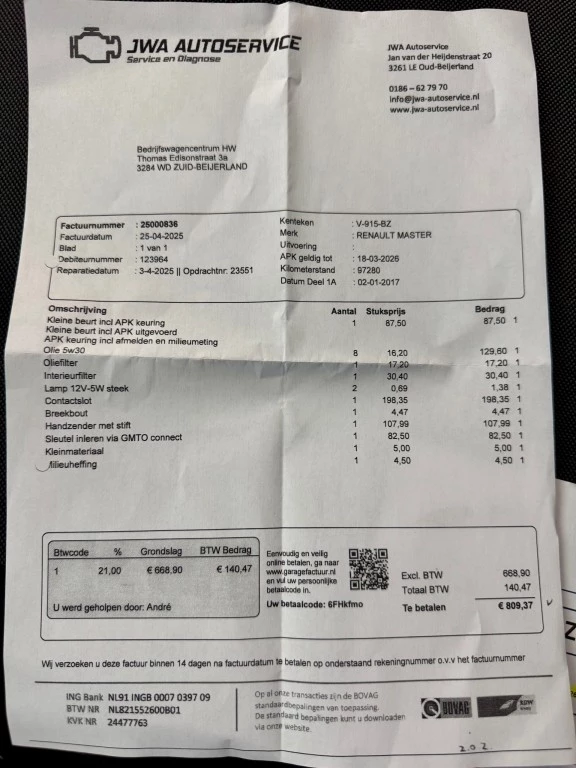 Hoofdafbeelding Renault Master