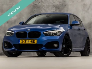 BMW 1 Serie 118i M Sport Line Shadow Automaat (NAVIGATIE, M PAKKET, VIRTUAL COCKPIT, STOELVERWARMING, SPORTSTOELEN, ZWART HEMEL, GETINT GLAS, PARKEERSENSOREN, NIEUWSTAAT)
