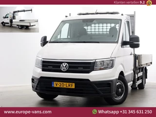 Volkswagen Crafter 50 2.0 TDI 177pk E6 Open Laadbak + HIAB Kraan Trekhaak 3500kg 02-2019