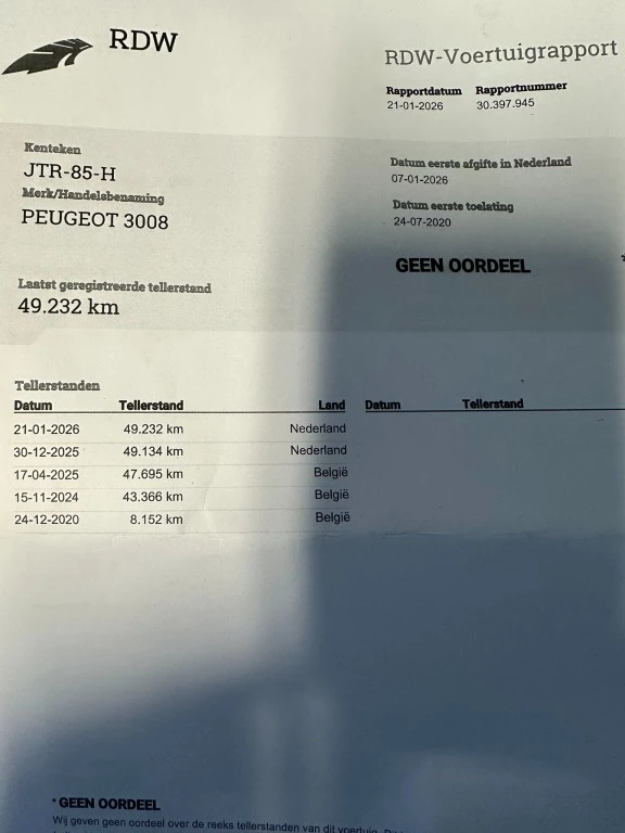 Hoofdafbeelding Peugeot 3008