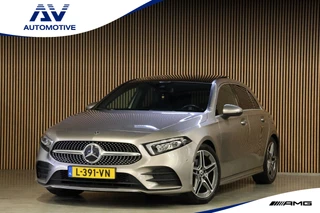 Mercedes-Benz A-Klasse A 180 d AMG pakket | Panorama dak | Burmester | Widescreen | Apple Carplay | Sfeerverlichting | Stoelverwarming | Alcantara | 360 PDC | Volledig onderhouden | Nieuwe Distributieriem