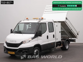 Iveco Daily 35C14 Open Laadbak Dubbel Cabine 3,5t Trekhaak Dubbellucht Airco Cruise Euro6 Pritsche Pickup Open Box Airco Trekhaak Cruise control