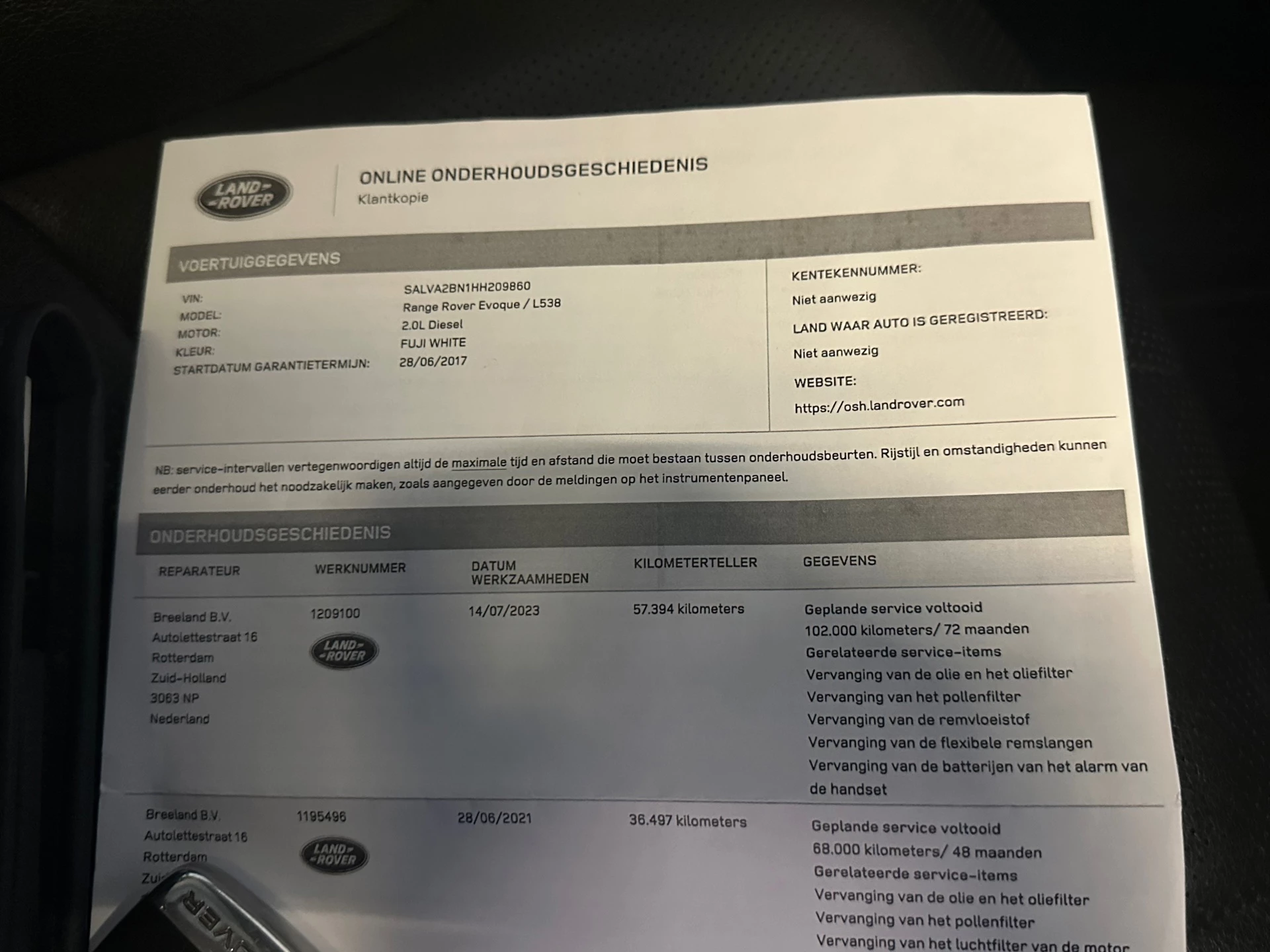 Hoofdafbeelding Land Rover Range Rover Evoque