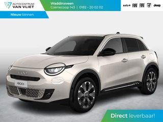 Hoofdafbeelding Fiat 600 Fiat 600 1.2 Hybrid 110pk La Prima | Clima | Adapt. Cruise | Camera | BSM | 18" | Stoelverwarming | Apple Carplay | Elektr. A-Klep