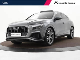 Audi Q8 55 TFSIe 381pk Tiptronic Quattro S Line · SOH 88,1% · Panoramadak · Luchtvering · Head-Up · Trekhaak · Stoelmassage · Stoelventilatie · Alarmklasse 3&4 · TOPDEAL